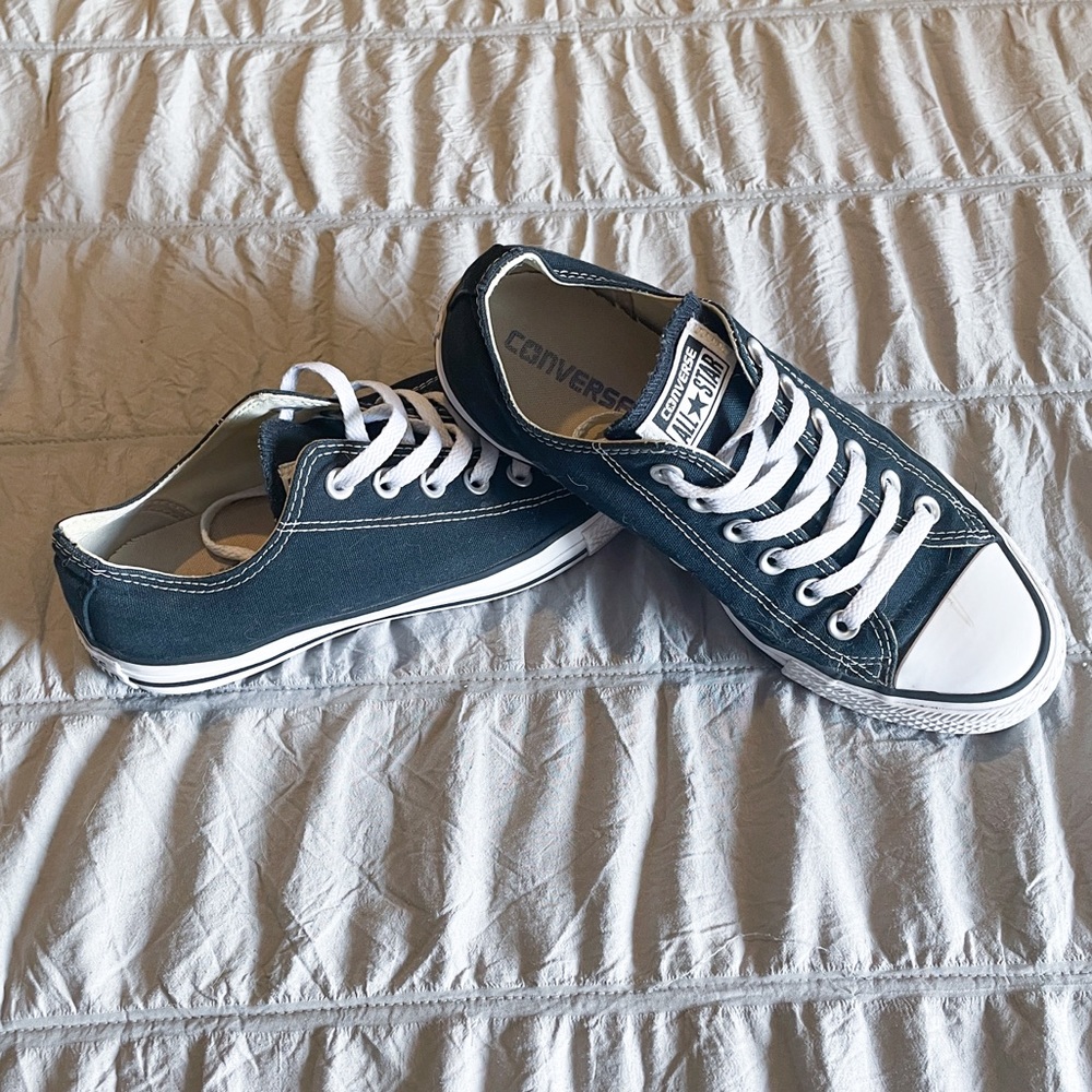 Black and White Converse Low Tops